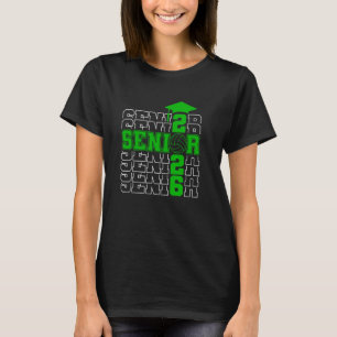 Senior Class Of 2026 Graduation 2026 Green Volleyb T-Shirt