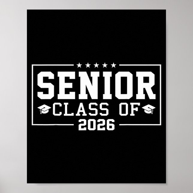 Senior class of 2026 high school student poster (Front)