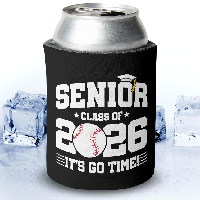 Senior Class of 2026 It’s Go Time Baseball Grad Can Cooler (Creator Uploaded)