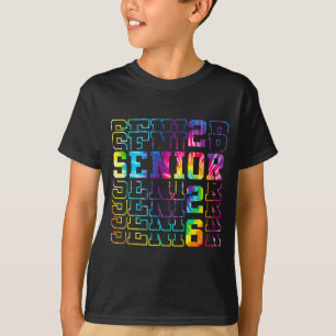 Senior class of 2026 tie dye graduation college T-Shirt