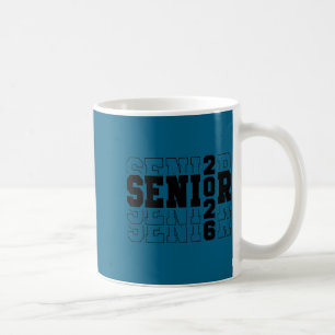 Senior class of 2026 varsity text graduation  coffee mug
