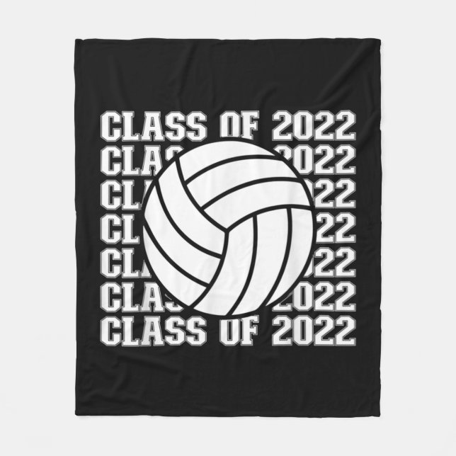 Senior Class of  Volleyball  Fleece Blanket (Front)