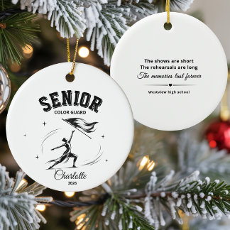 senior colour guard ceramic ornament