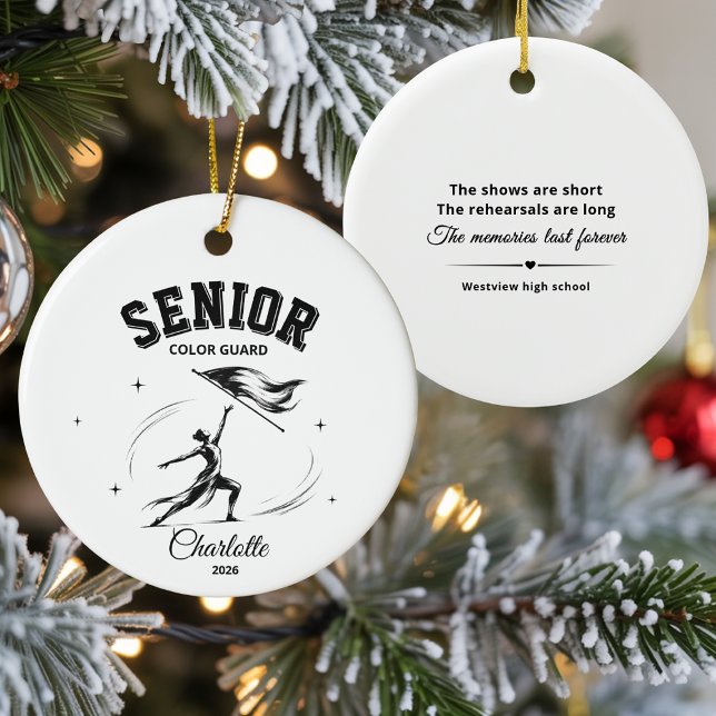 senior colour guard ceramic ornament (Creator Uploaded)