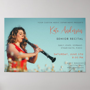 Senior Considérant Poster Modèle Music Concert