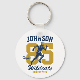 Senior Cross Country School Sports Running Team Keychain