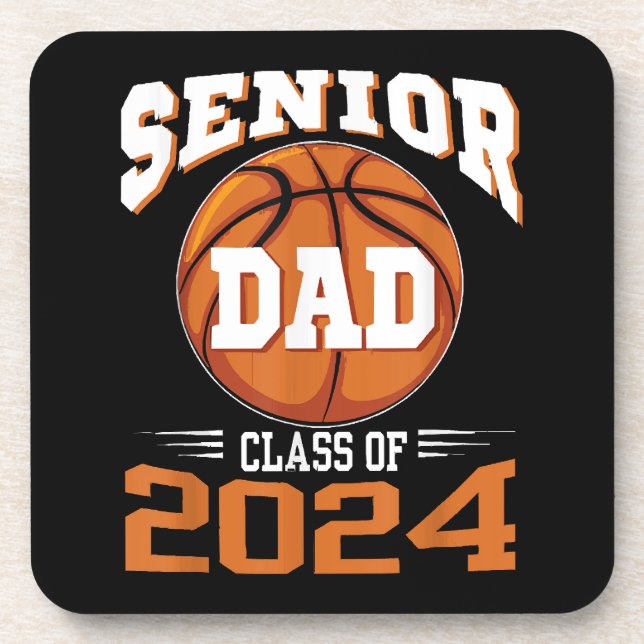 Senior Dad Class of 2024 Coaster (Front)