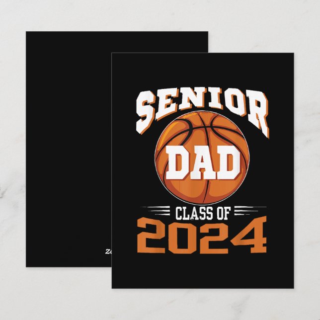 Senior Dad Class of 2024 Holiday Card (Front/Back)
