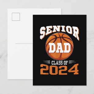 Senior Dad Class of 2024 Invitation Postcard