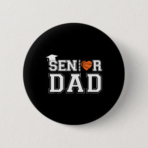 Senior Dad Sketll Cl Of 2025 Graduation Graduate M 2 Inch Round Button