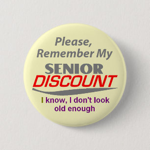 SENIOR DISCOUNT Button