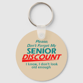 Senior Discount Keychain