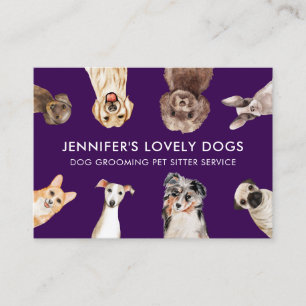 Senior Dog Care Visit Business Card