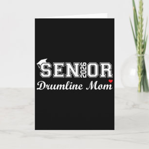 Senior Drumline Mom 2026 Marching Band Graduation Card