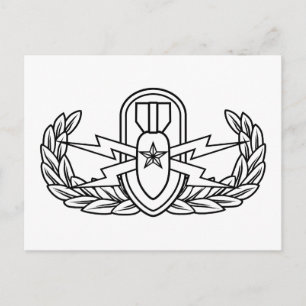 Senior EOD black Postcard