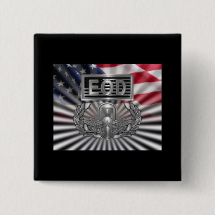 “Senior EOD” Commemorative Gift 2 Inch Square Button