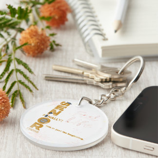 Senior Finally Graduation Achievement Unlocked Keychain