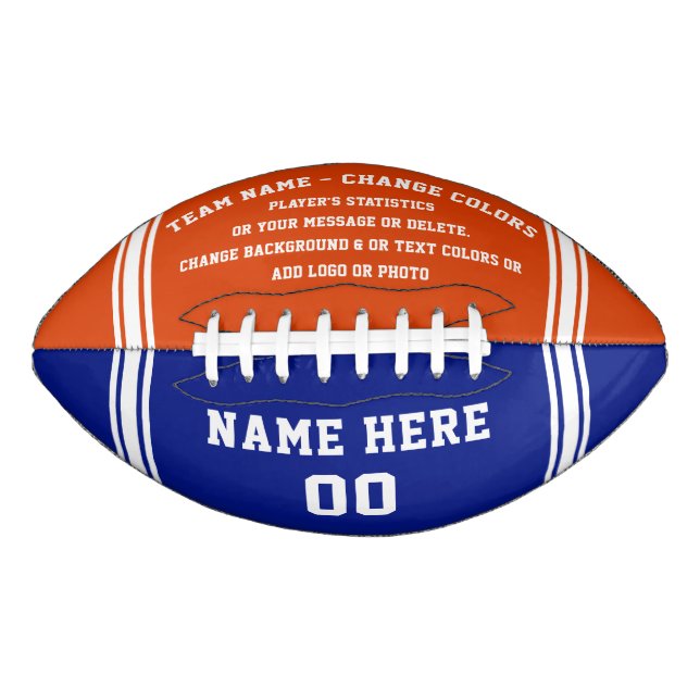 Senior Football Gift Ideas, Customizable Footballs (Front)