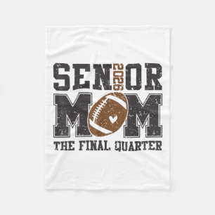 Senior Football Mom Football Mama Game Day Cl Of 2 Fleece Blanket