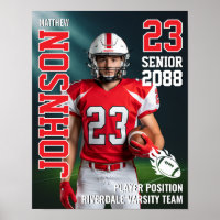 Senior Football Photo Spotlight Background Sports