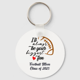 Senior Footbyll Mom Cl Of 2025 Graduation Graduate Keychain