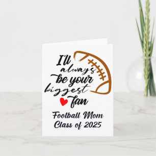Senior Footll Mom Cl Of 2025 Graduation Graduate  Card