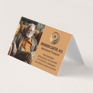 Senior Gentleman Therapist Business Card