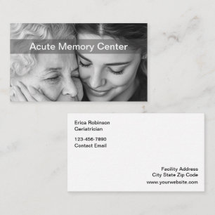 Senior Geriatric Care Business Cards