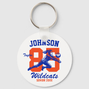 Senior Girl Volleyball Team School Sports Game Day Keychain