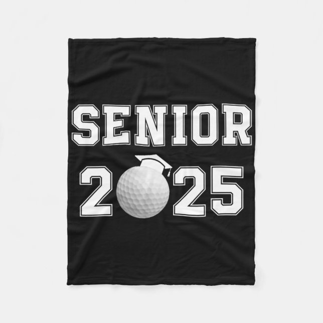 Senior Golfer  Fleece Blanket (Front)