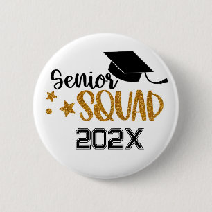 Senior Grad Squad Yearly 2 Inch Round Button