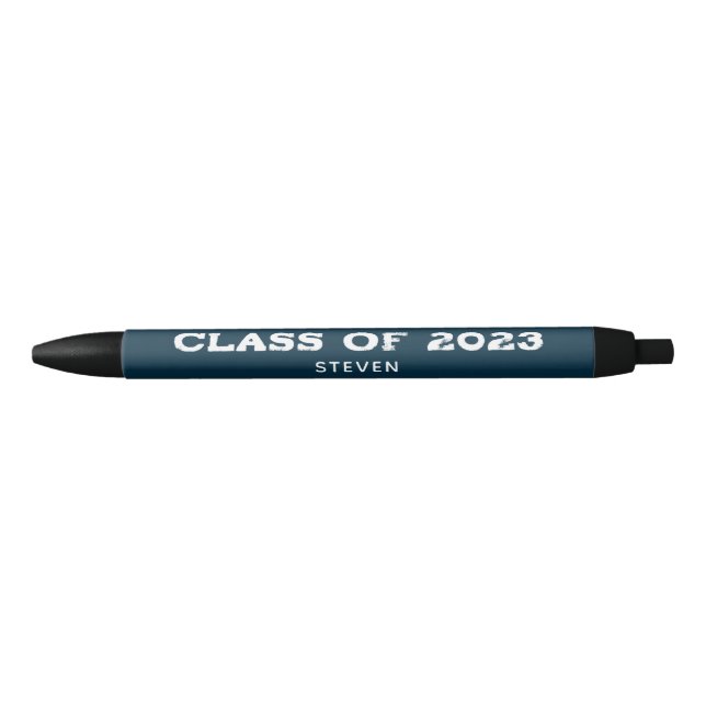 Senior Graduate Class of 2023 Personalized Black Ink Pen (Front)