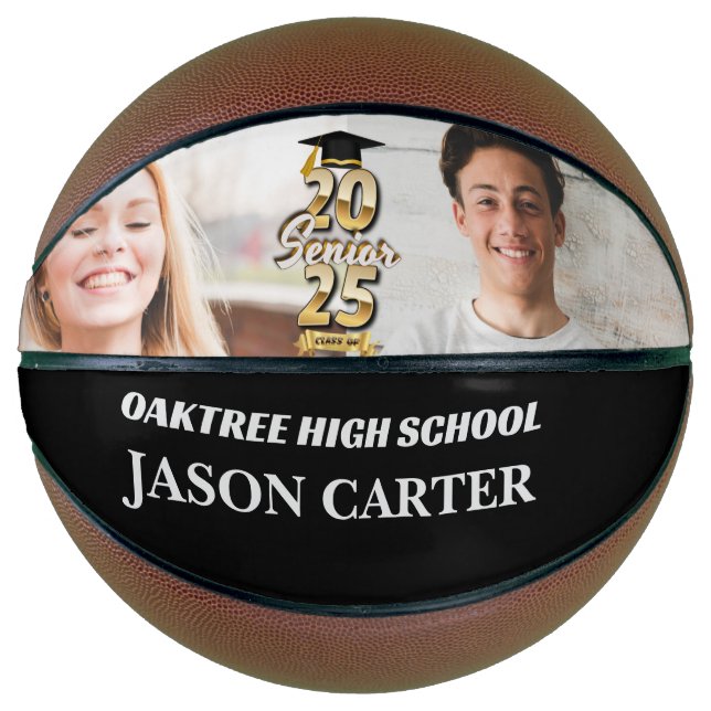 Senior Graduate Class of 2025 Graduation Photo Basketball (Front)