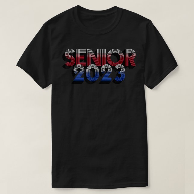 Senior Graduation Class of 2023 High school colleg T-Shirt (Design Front)
