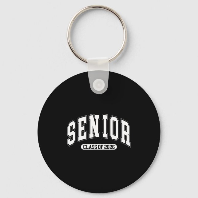 Senior graduation class of 2026 high school keychain (Front)