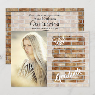 Senior 🎓 Graduation DIY Photo and Text Invitation