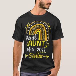 Senior Graduation Proud Aunt Of A 2022 Senior Rain T-Shirt