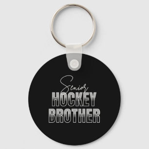 Senior Hockey Brother Keychain