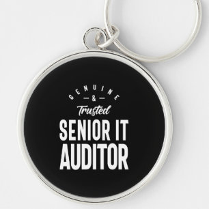 Senior It Auditor Job Title Gift Keychain