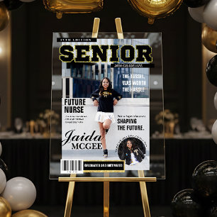 Senior Magazine Style Acrylic Graduation Display