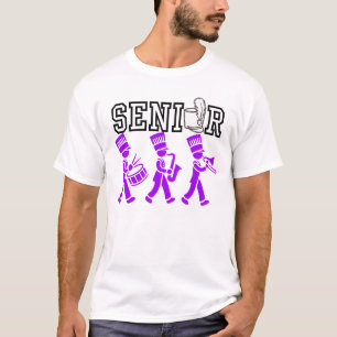 Senior Marching Band with Purple Silhouette T-Shirt