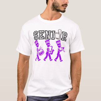 Senior Marching Band with Purple Silhouette T-Shirt