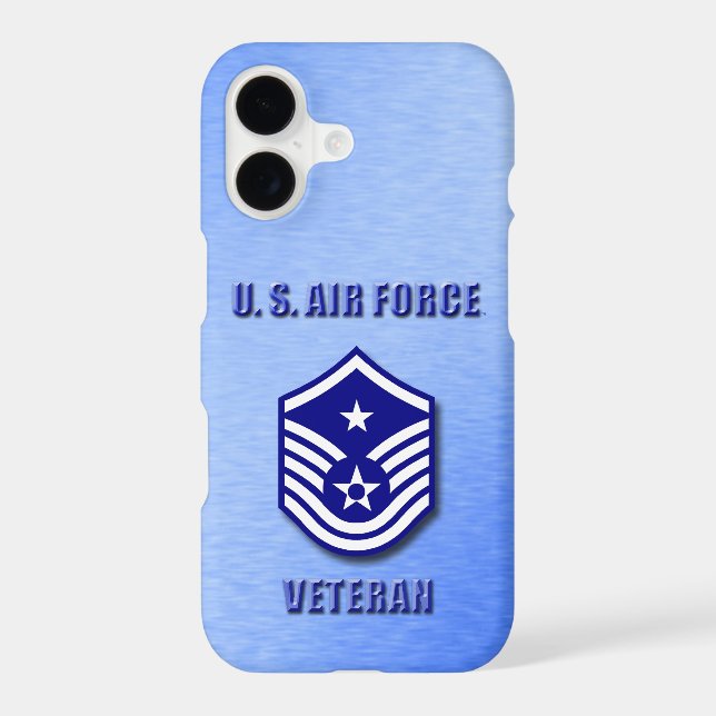 Senior Master Sergeant USAF iPhone / iPad case (Verso)