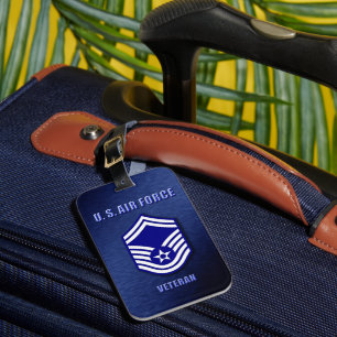 Senior Master Sergeant USAF Luggage Tag