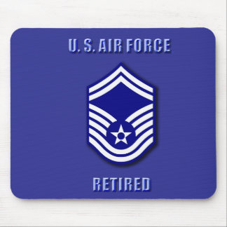 Senior Master Sergeant USAF Mini Basketball Hoop Mouse Pad