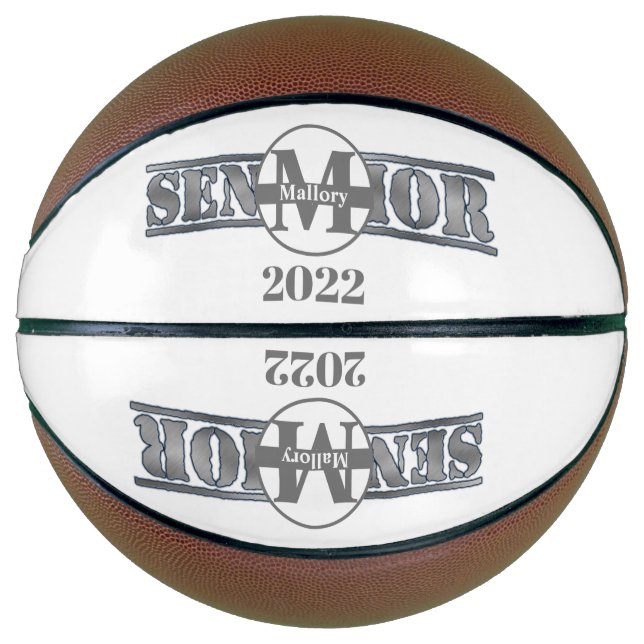 Senior Memorabilia Personalized Basketball (Front)