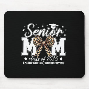 Senior Mom 2025 Graduation Cl Of 2025 Coquette Bow Mouse Pad