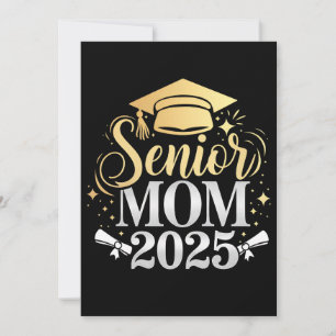 Senior Mom 2025 Graduation Family Son Daughter Invitation