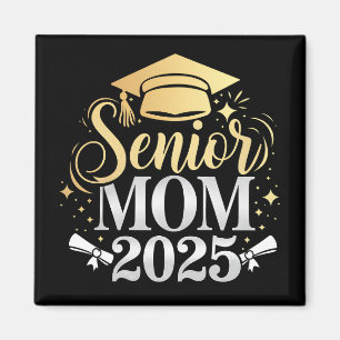 Senior Mom 2025 Graduation Family Son Daughter Magnet