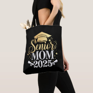 Senior Mom 2025 Graduation Family Son Daughter Tote Bag